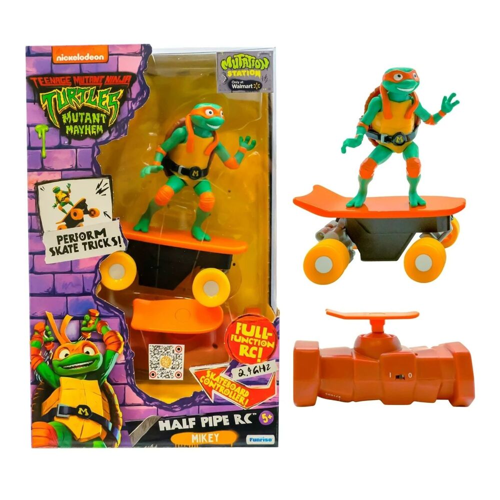 Teenage Mutant Ninja Turtle Half Pipe Remote Control Michelangelo, Green/Orange